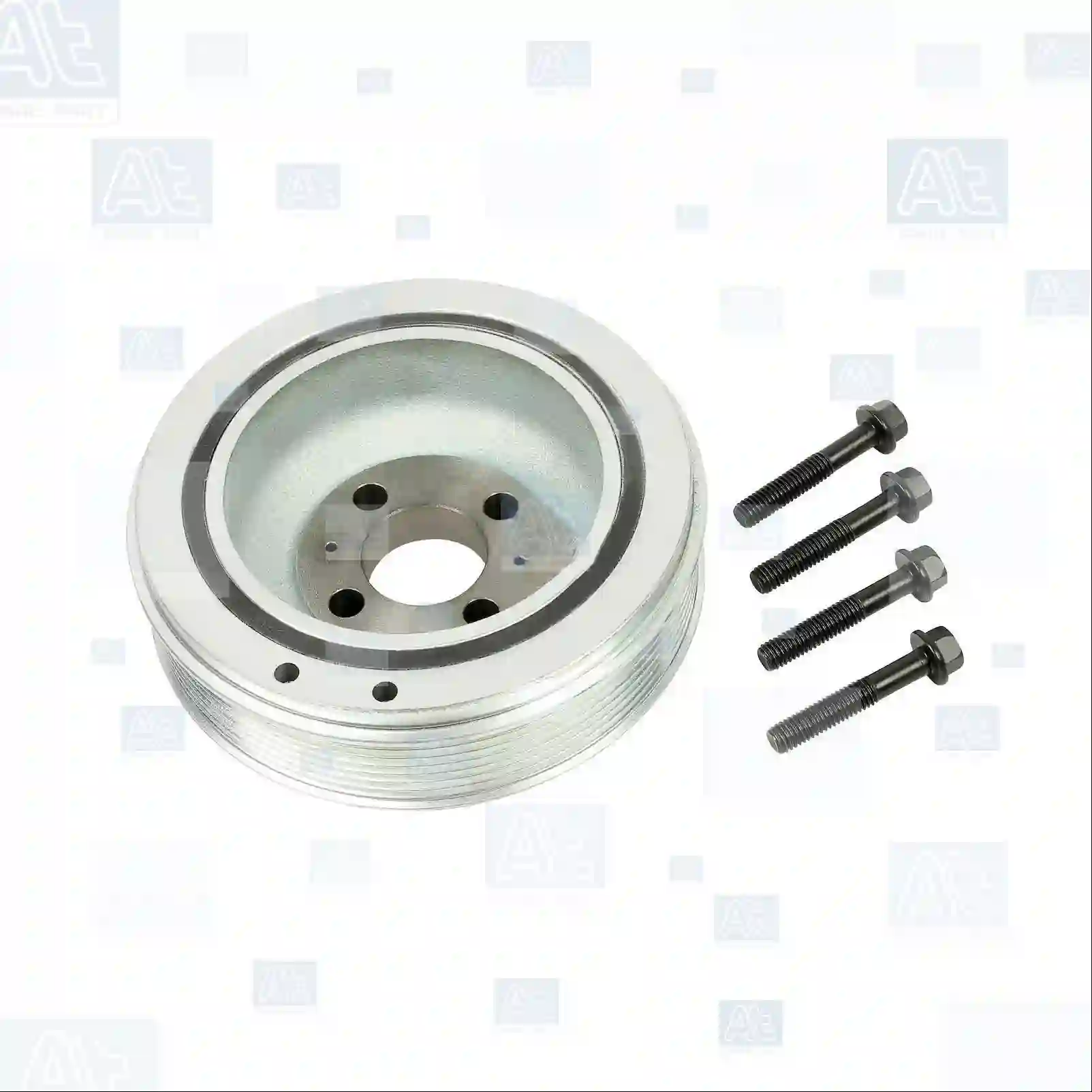 Crankshaft Pulley, with screws, at no: 77703929 ,  oem no:504017415S, 504078435S, 504017415S, 504078435S, At Spare Part | Engine, Accelerator Pedal, Camshaft, Connecting Rod, Crankcase, Crankshaft, Cylinder Head, Engine Suspension Mountings, Exhaust Manifold, Exhaust Gas Recirculation, Filter Kits, Flywheel Housing, General Overhaul Kits, Engine, Intake Manifold, Oil Cleaner, Oil Cooler, Oil Filter, Oil Pump, Oil Sump, Piston & Liner, Sensor & Switch, Timing Case, Turbocharger, Cooling System, Belt Tensioner, Coolant Filter, Coolant Pipe, Corrosion Prevention Agent, Drive, Expansion Tank, Fan, Intercooler, Monitors & Gauges, Radiator, Thermostat, V-Belt / Timing belt, Water Pump, Fuel System, Electronical Injector Unit, Feed Pump, Fuel Filter, cpl., Fuel Gauge Sender,  Fuel Line, Fuel Pump, Fuel Tank, Injection Line Kit, Injection Pump, Exhaust System, Clutch & Pedal, Gearbox, Propeller Shaft, Axles, Brake System, Hubs & Wheels, Suspension, Leaf Spring, Universal Parts / Accessories, Steering, Electrical System, Cabin