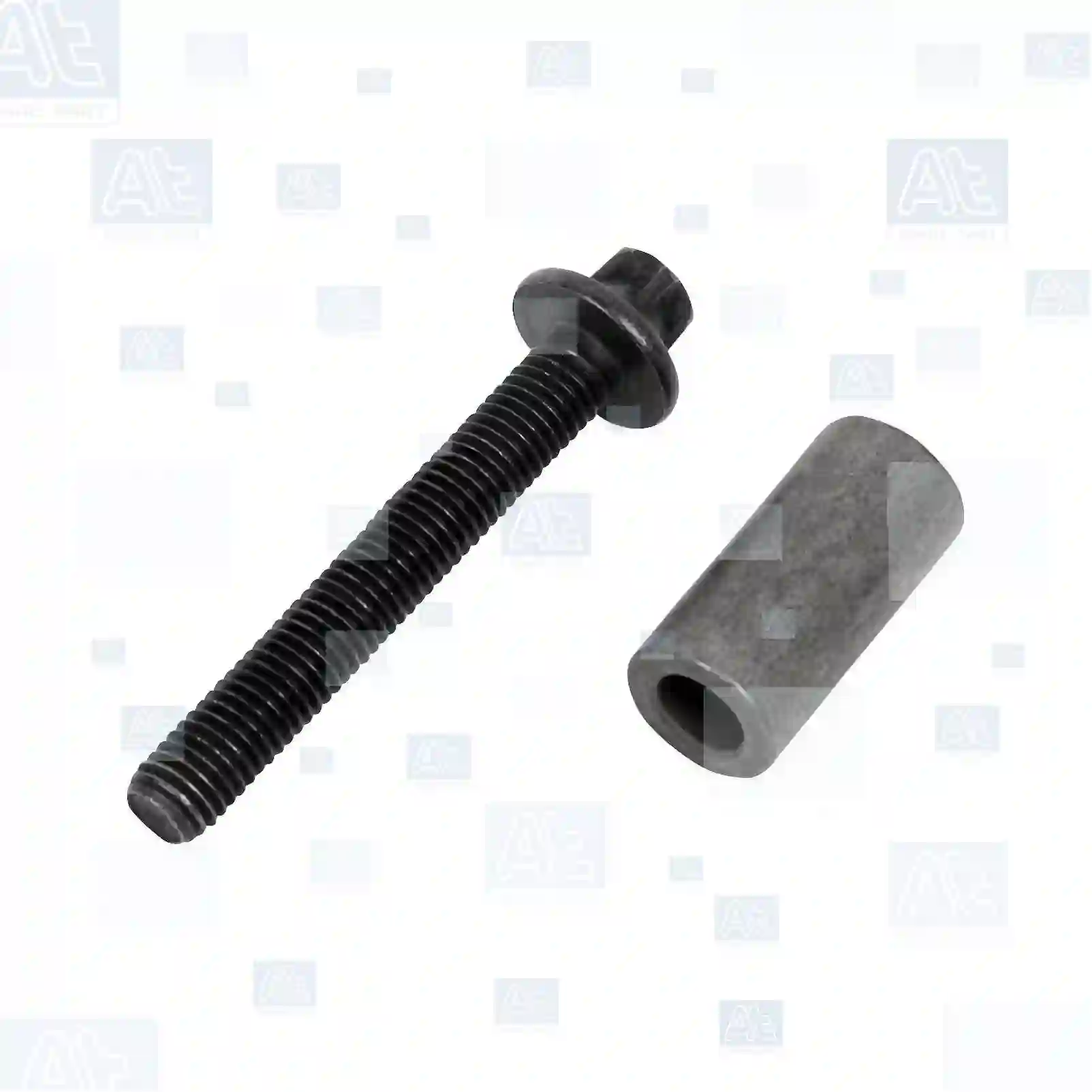 Exhaust Manifold Screw with sleeve, exhaust manifold, at no: 77704890 ,  oem no:1859636, ZG01977-0008, At Spare Part | Engine, Accelerator Pedal, Camshaft, Connecting Rod, Crankcase, Crankshaft, Cylinder Head, Engine Suspension Mountings, Exhaust Manifold, Exhaust Gas Recirculation, Filter Kits, Flywheel Housing, General Overhaul Kits, Engine, Intake Manifold, Oil Cleaner, Oil Cooler, Oil Filter, Oil Pump, Oil Sump, Piston & Liner, Sensor & Switch, Timing Case, Turbocharger, Cooling System, Belt Tensioner, Coolant Filter, Coolant Pipe, Corrosion Prevention Agent, Drive, Expansion Tank, Fan, Intercooler, Monitors & Gauges, Radiator, Thermostat, V-Belt / Timing belt, Water Pump, Fuel System, Electronical Injector Unit, Feed Pump, Fuel Filter, cpl., Fuel Gauge Sender,  Fuel Line, Fuel Pump, Fuel Tank, Injection Line Kit, Injection Pump, Exhaust System, Clutch & Pedal, Gearbox, Propeller Shaft, Axles, Brake System, Hubs & Wheels, Suspension, Leaf Spring, Universal Parts / Accessories, Steering, Electrical System, Cabin