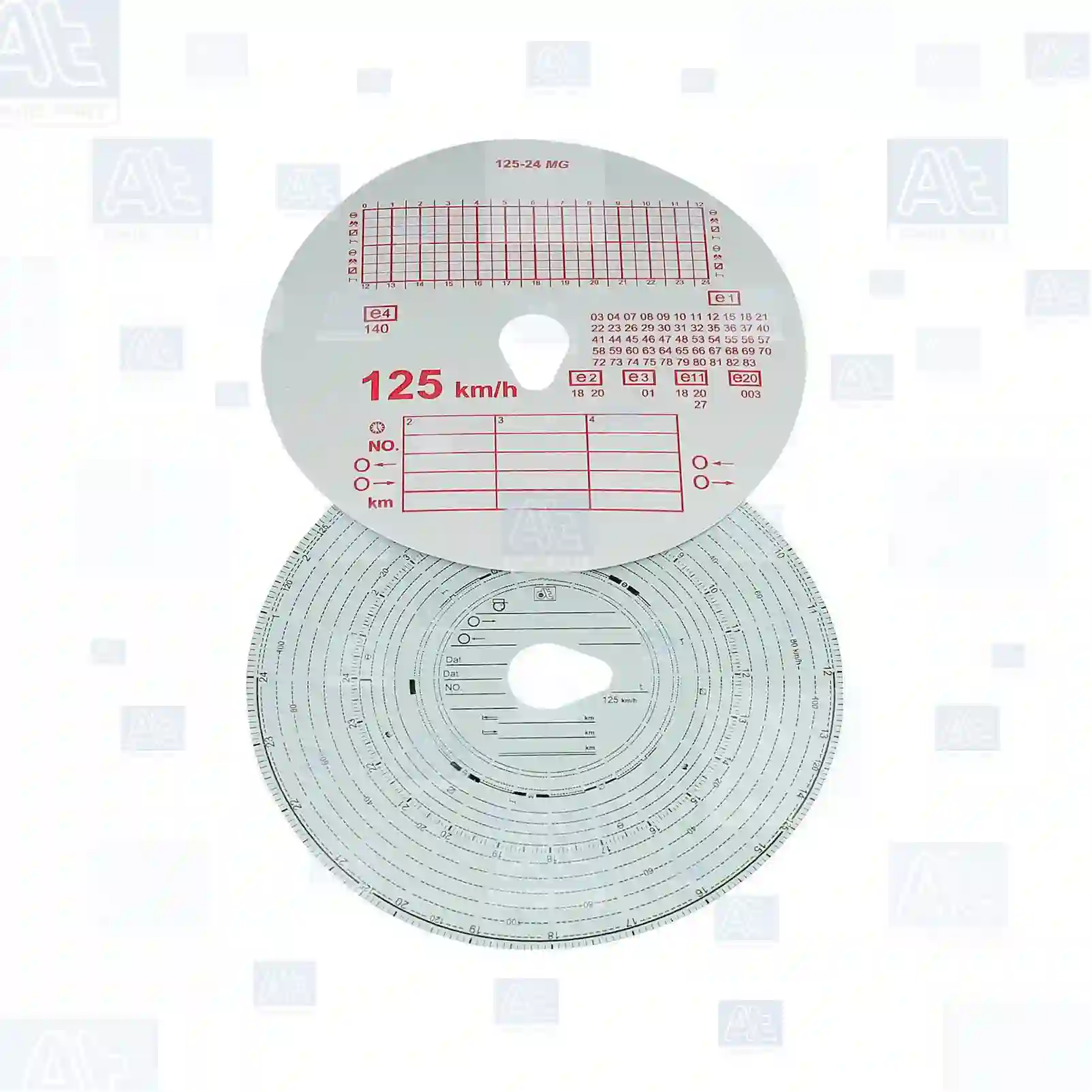 Speedometer Tachograph disc set, 1 day, 125 km/h, at no: 77711324 ,  oem no:0069877, 1321443, 69877, 01904292, 1904292, 81271030017, 81271030024, 81271030029, 81271030047, 81271030053, 81271030055, A5000559268, 5001831507, 1112861, 352007, 1128281, 1696194, 1698229, 20400028, 3985719, ZG20195-0008 At Spare Part | Engine, Accelerator Pedal, Camshaft, Connecting Rod, Crankcase, Crankshaft, Cylinder Head, Engine Suspension Mountings, Exhaust Manifold, Exhaust Gas Recirculation, Filter Kits, Flywheel Housing, General Overhaul Kits, Engine, Intake Manifold, Oil Cleaner, Oil Cooler, Oil Filter, Oil Pump, Oil Sump, Piston & Liner, Sensor & Switch, Timing Case, Turbocharger, Cooling System, Belt Tensioner, Coolant Filter, Coolant Pipe, Corrosion Prevention Agent, Drive, Expansion Tank, Fan, Intercooler, Monitors & Gauges, Radiator, Thermostat, V-Belt / Timing belt, Water Pump, Fuel System, Electronical Injector Unit, Feed Pump, Fuel Filter, cpl., Fuel Gauge Sender,  Fuel Line, Fuel Pump, Fuel Tank, Injection Line Kit, Injection Pump, Exhaust System, Clutch & Pedal, Gearbox, Propeller Shaft, Axles, Brake System, Hubs & Wheels, Suspension, Leaf Spring, Universal Parts / Accessories, Steering, Electrical System, Cabin