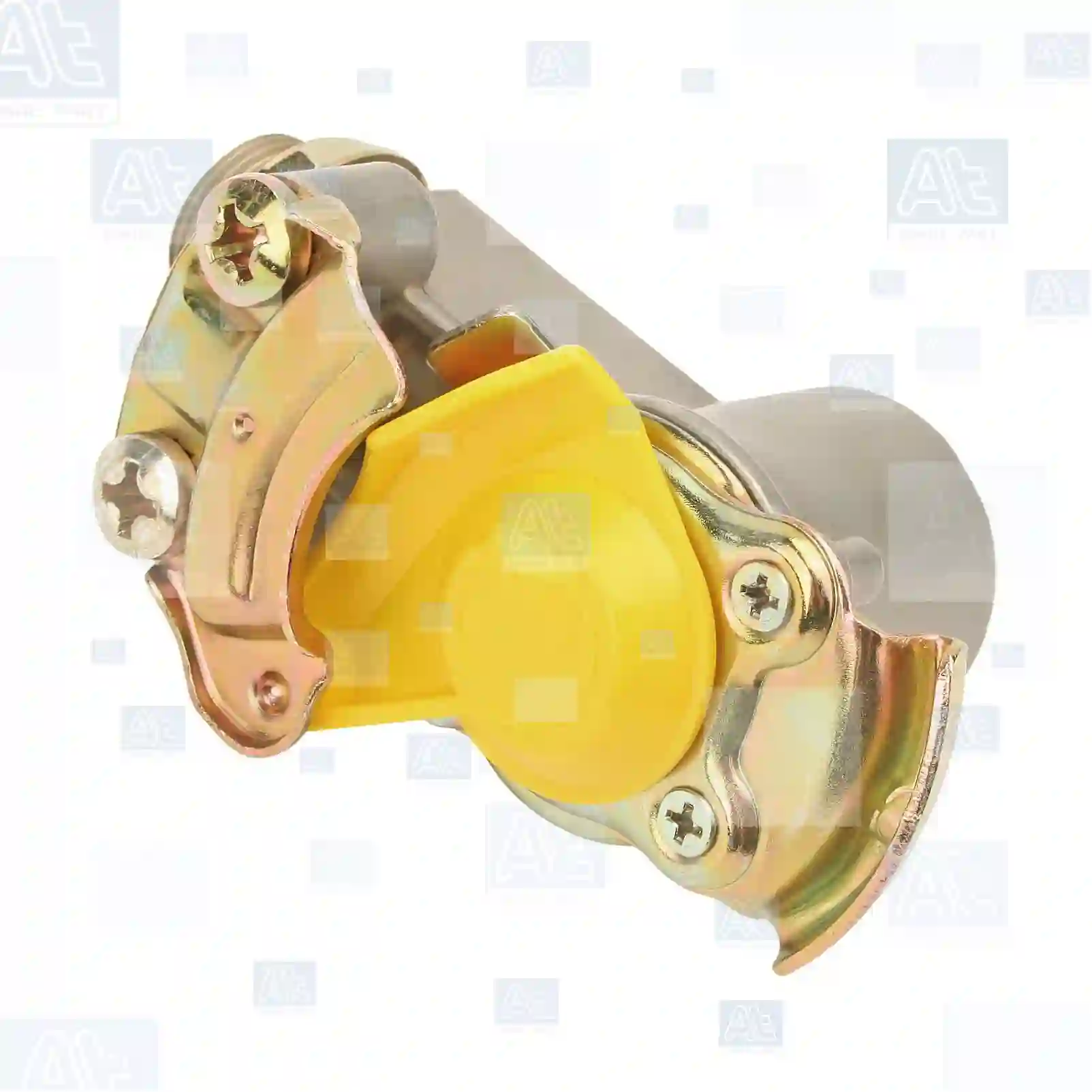 Compressed Air Palm coupling, yellow lid, with pipe filter, at no: 77725448 ,  oem no:1518206, 21151103103, 6500331, 5058203290, 5820329, 81998062077, AIF1174, 1912348, 1020771, 55106, WA9522010010 At Spare Part | Engine, Accelerator Pedal, Camshaft, Connecting Rod, Crankcase, Crankshaft, Cylinder Head, Engine Suspension Mountings, Exhaust Manifold, Exhaust Gas Recirculation, Filter Kits, Flywheel Housing, General Overhaul Kits, Engine, Intake Manifold, Oil Cleaner, Oil Cooler, Oil Filter, Oil Pump, Oil Sump, Piston & Liner, Sensor & Switch, Timing Case, Turbocharger, Cooling System, Belt Tensioner, Coolant Filter, Coolant Pipe, Corrosion Prevention Agent, Drive, Expansion Tank, Fan, Intercooler, Monitors & Gauges, Radiator, Thermostat, V-Belt / Timing belt, Water Pump, Fuel System, Electronical Injector Unit, Feed Pump, Fuel Filter, cpl., Fuel Gauge Sender,  Fuel Line, Fuel Pump, Fuel Tank, Injection Line Kit, Injection Pump, Exhaust System, Clutch & Pedal, Gearbox, Propeller Shaft, Axles, Brake System, Hubs & Wheels, Suspension, Leaf Spring, Universal Parts / Accessories, Steering, Electrical System, Cabin