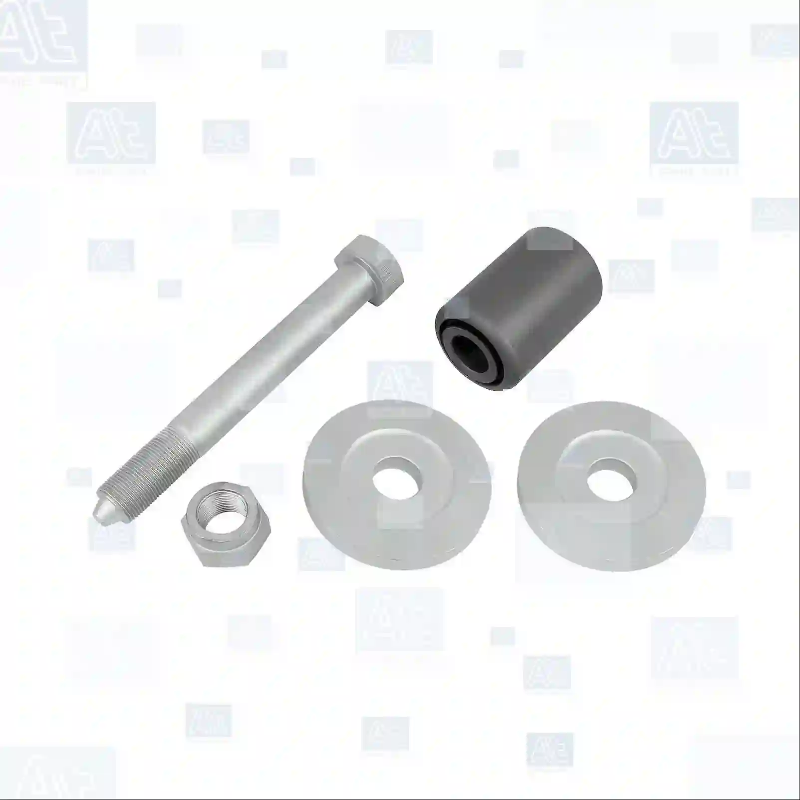 Spring Bracket Spring bolt kit, at no: 77729129 ,  oem no:5001835446S1, 5001852218S1, , At Spare Part | Engine, Accelerator Pedal, Camshaft, Connecting Rod, Crankcase, Crankshaft, Cylinder Head, Engine Suspension Mountings, Exhaust Manifold, Exhaust Gas Recirculation, Filter Kits, Flywheel Housing, General Overhaul Kits, Engine, Intake Manifold, Oil Cleaner, Oil Cooler, Oil Filter, Oil Pump, Oil Sump, Piston & Liner, Sensor & Switch, Timing Case, Turbocharger, Cooling System, Belt Tensioner, Coolant Filter, Coolant Pipe, Corrosion Prevention Agent, Drive, Expansion Tank, Fan, Intercooler, Monitors & Gauges, Radiator, Thermostat, V-Belt / Timing belt, Water Pump, Fuel System, Electronical Injector Unit, Feed Pump, Fuel Filter, cpl., Fuel Gauge Sender,  Fuel Line, Fuel Pump, Fuel Tank, Injection Line Kit, Injection Pump, Exhaust System, Clutch & Pedal, Gearbox, Propeller Shaft, Axles, Brake System, Hubs & Wheels, Suspension, Leaf Spring, Universal Parts / Accessories, Steering, Electrical System, Cabin