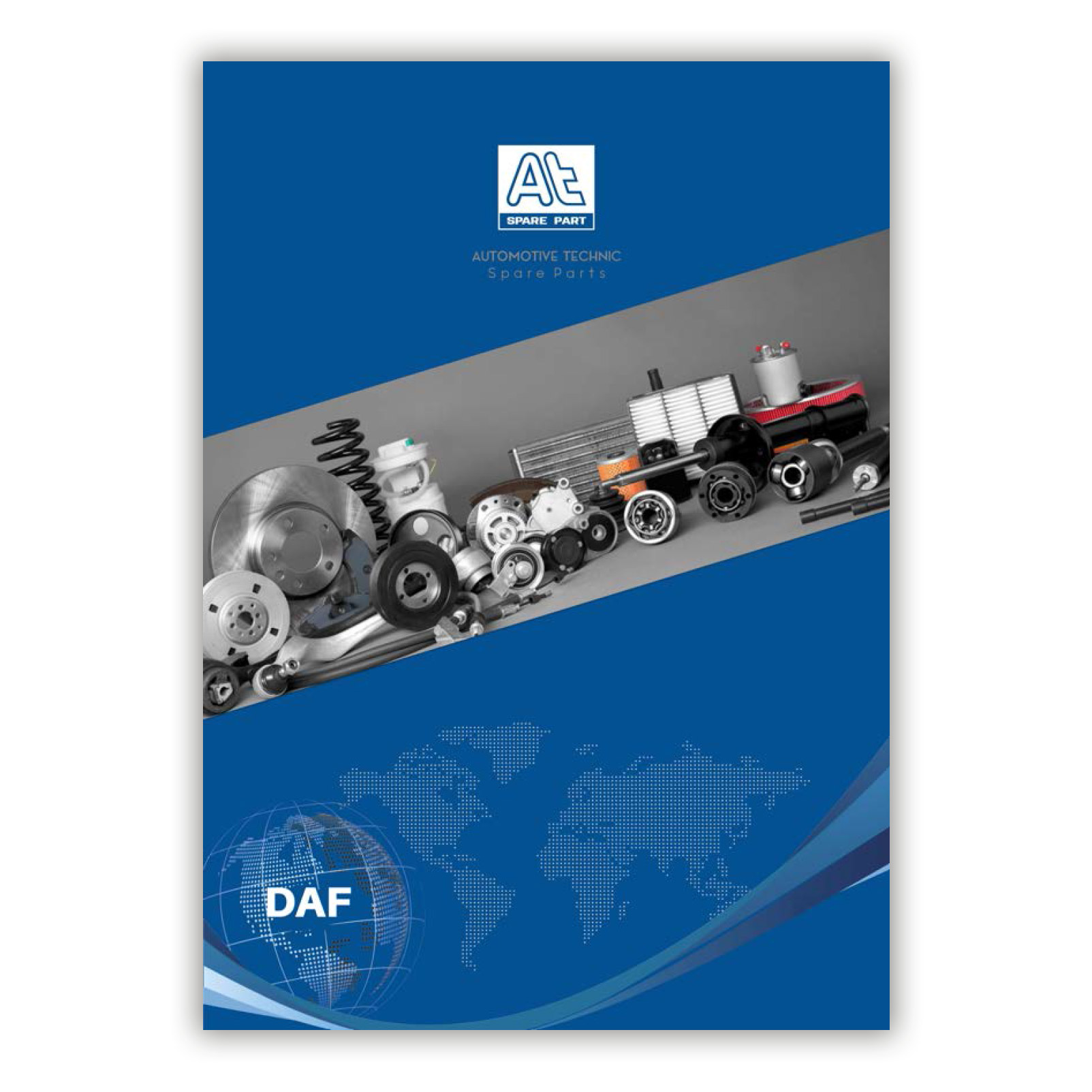 DAF At Spare Part | Engine, Accelerator Pedal, Camshaft, Connecting Rod, Crankcase, Crankshaft, Cylinder Head, Engine Suspension Mountings, Exhaust Manifold, Exhaust Gas Recirculation, Filter Kits, Flywheel Housing, General Overhaul Kits, Engine, Intake Manifold, Oil Cleaner, Oil Cooler, Oil Filter, Oil Pump, Oil Sump, Piston & Liner, Sensor & Switch, Timing Case, Turbocharger, Cooling System, Belt Tensioner, Coolant Filter, Coolant Pipe, Corrosion Prevention Agent, Drive, Expansion Tank, Fan, Intercooler, Monitors & Gauges, Radiator, Thermostat, V-Belt / Timing belt, Water Pump, Fuel System, Electronical Injector Unit, Feed Pump, Fuel Filter, cpl., Fuel Gauge Sender,  Fuel Line, Fuel Pump, Fuel Tank, Injection Line Kit, Injection Pump, Exhaust System, Clutch & Pedal, Gearbox, Propeller Shaft, Axles, Brake System, Hubs & Wheels, Suspension, Leaf Spring, Universal Parts / Accessories, Steering, Electrical System, Cabin